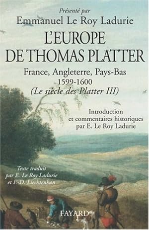 L'Europe de Thomas Platter (1599-1600)