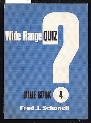 Seller image for Wide Range Readers : Wide Range Quiz Blue Book 4 with Answers for sale by Laura Books