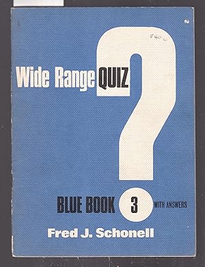 Seller image for Wide Range Readers : Wide Range Quiz Blue Book 3 with Answers for sale by Laura Books