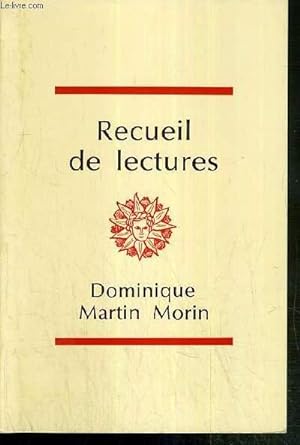 Seller image for RECUEIL DE LECTURE for sale by Le-Livre