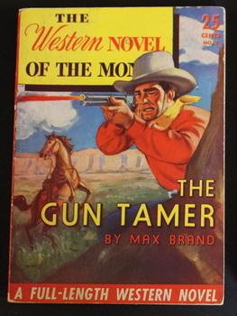 Image du vendeur pour THE WESTERN NOVEL OF THE MONTH. ( No Date, Circa 1950's; #5 -- Pulp Digest Magazine ) - The Gun Tamer By Max Brand; mis en vente par Comic World