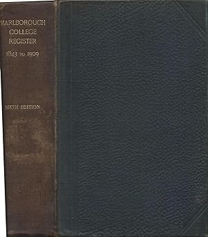 Marlborough College Register 1843 - 1909