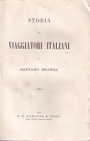 Storia dei viaggiatori italiani