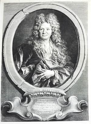 Grosses Kupferstich-Portrait von Cornelis Vermeulen nach Nicolas de Largillierre. Ioseph Roettiers.