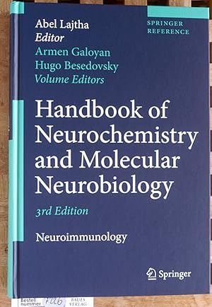 Image du vendeur pour Handbook of Neurochemistry and Molecular Neurobiology Neuroimmunology Springer Reference mis en vente par Baues Verlag Rainer Baues 