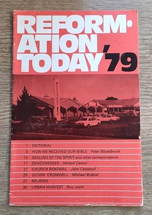 Reformation Today: No 51: Sept-Oct 1979
