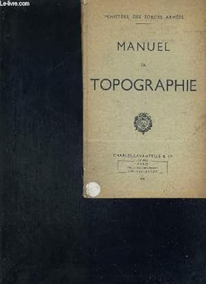 Seller image for MANUEL DE TOPOGRAPHIE for sale by Le-Livre