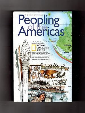 National Geographic Map & Supplement, 'Peopling of the America (The Dawn of Humans)' and 'The Ame...