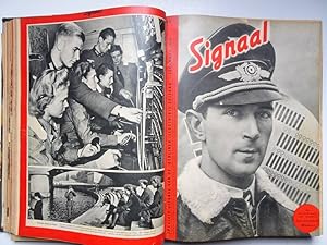 Bild des Verk�ufers f�r Signaal 1940- 1941 (a bound volume of a periodical); 16 odd numbers, 1940: July 15 (no. not legible), no. 13-17 (no. 13 and 15 "Signal", French editions); 1941: no. 1-10. zum Verkauf von Antiquariaat De Boekenbeurs