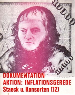 Aktion: Inflationsgerede -Macht durch Angst-. 6. und 7. März `71, Württ. Kunstverein, Stuttgart; ...