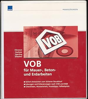 VOB für Mauer-, Beton- und Erdarbeiten Band 1+2 (2 Bände komplett), ohne CD-ROM