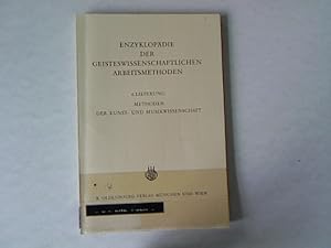 Immagine del venditore per Methoden der Kunst- und Musikwissenschaft. Enzyklopdie der geisteswissenschaftlichen arbeitsmethoden, 6. Lieferung. venduto da Antiquariat Bookfarm