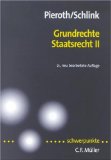 Imagen del vendedor de Grundrechte, Staatsrecht II schwerpunkte a la venta por Kirjat Literatur- & Dienstleistungsgesellschaft mbH