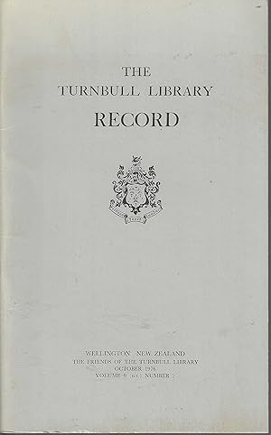The Turnbull Library Record. Volume 9. Number 2. October 1976.