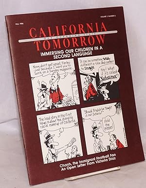 Immagine del venditore per California Tomorrow: our changing state; vol. 1, no. 2, Fall 1986 venduto da Bolerium Books Inc.