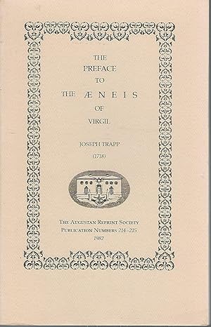 Bild des Verkufers fr The Preface to the Aeneis of Virgil (1718) (Augustan Reprint Society Publication Number 214-215) zum Verkauf von Dorley House Books, Inc.