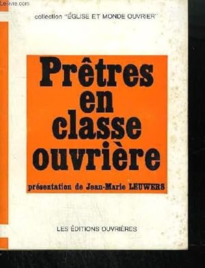 Seller image for PRETRES EN CLASSE OUVRIERE - SESSION NATIONALE DES AUMONIERS DE L'A.C.O. A VERSAILLE - SEPTEMBRE 1971 for sale by Le-Livre