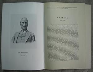 Bild des Verkufers fr Dr. Carl Burckhardt 1869-1935. Abdruck aus: Verhandlungen der Schweiz. Naturf. Gesellschaft. zum Verkauf von Antiquariat Hanfgarten