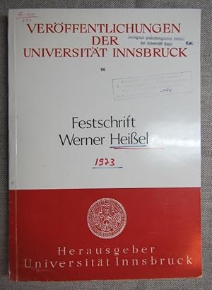 Imagen del vendedor de Festschrift Werner Heissel zum 65. Grburtstag. a la venta por Antiquariat Hanfgarten