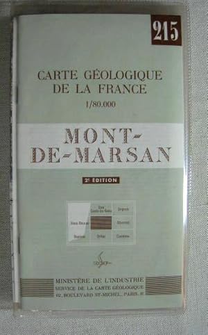 Bild des Verkufers fr Carte gologique de la France 1:80'000, Feuille Mont-de-Marsan 215 (2me dition) zum Verkauf von Antiquariat Hanfgarten