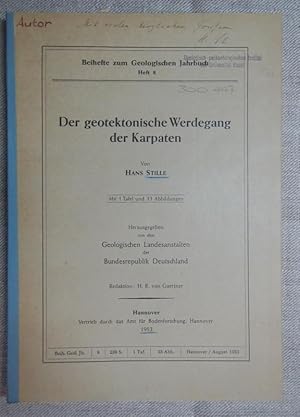 Der geotektonische Werdegang der Karpaten. Beihefte zum Geologischen Jahrbuch, Heft 8.