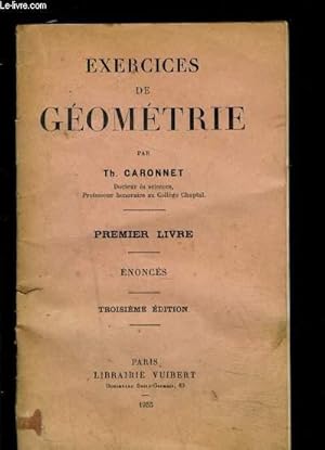 Seller image for EXERCICES DE GEOMETRIE- PREMIER LIVRE- ENONCES for sale by Le-Livre