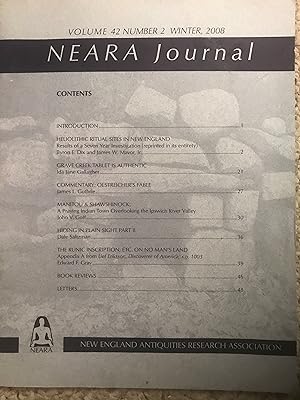 Image du vendeur pour Grave Creek Tablet Is Authentic NEARA JOURNAL 42 Number 2 Winter 2008 mis en vente par Three Geese in Flight Celtic Books