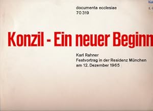 Karl Rahner liest: Konzil - Ein neuer Beginn [Vinyl-LP]. Festvortrag in der Residenz München am 1...