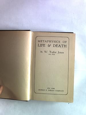 Bild des Verkufers fr Metaphysics of Life and Death. zum Verkauf von Antiquariat Bookfarm