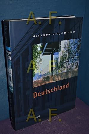 Bild des Verkufers fr Architektur im 20. Jahrhundert. - Deutschland : [Katalogbuch anllich der Ausstellung Architektur im 20. Jahrhundert: Deutschland im Deutschen Architektur-Museum, Frankfurt am Main (25. Mrz - 25. Juni 2000)]. Hrsg.: Romana Schneider . Mit Beitr. von Klaus von Beyme . Photogr. von Wolfgang Drr sowie Projekttexten und Biogr. von Christiana Cortessi Mertens . zum Verkauf von Antiquarische Fundgrube e.U.