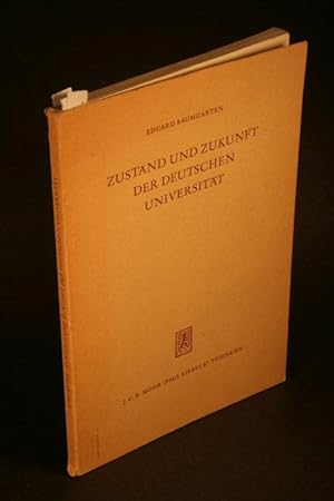 Seller image for Zustand und Zukunft der deutschen Universitt. for sale by Steven Wolfe Books