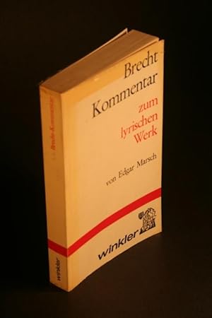 Immagine del venditore per Brecht-Kommentar zum lyrischen Werk. venduto da Steven Wolfe Books