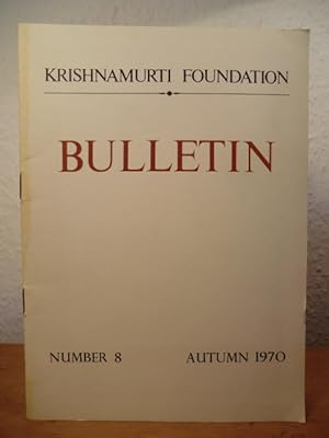 Bulletin Number 8, Autumn 1970