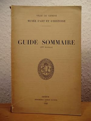 Bild des Verkufers fr Guide Sommaire (3me Edition) zum Verkauf von Antiquariat Weber