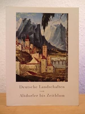 Imagen del vendedor de Deutsche Landschaften von Altdorfer bis Zeitblom. Der Silberne Quell Band 23 a la venta por Antiquariat Weber