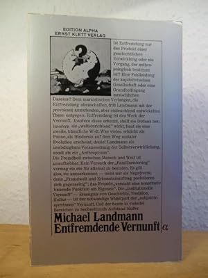 Imagen del vendedor de Entfremdende Vernunft a la venta por Antiquariat Weber