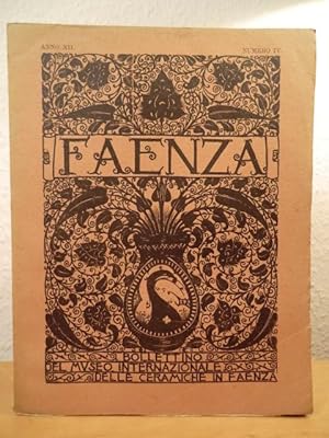 Seller image for Faenza. Bollettini del Museo Internazionale delle Ceramiche in Faenza. Anno XII, Numero IV for sale by Antiquariat Weber