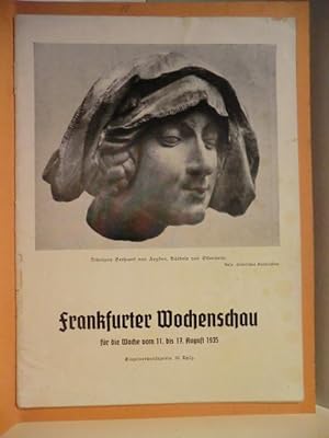 Bild des Verkufers fr Frankfurter Wochenschau fr die Woche vom 11. bis 17. August 1935 zum Verkauf von Antiquariat Weber