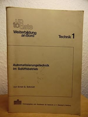 Imagen del vendedor de Automatisierungstechnik im Schiffsbetrieb a la venta por Antiquariat Weber