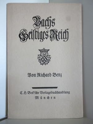 Bild des Verkufers fr Bachs geistiges Reich zum Verkauf von Antiquariat Weber