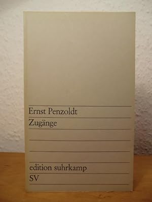 Image du vendeur pour Zugnge. Erzhlung mis en vente par Antiquariat Weber