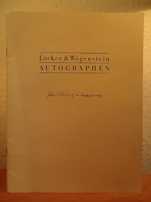 Bild des Verkufers fr Autographen. Katalog 23 zum Verkauf von Antiquariat Weber