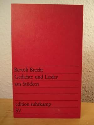 Imagen del vendedor de Gedichte und Lieder aus Stcken a la venta por Antiquariat Weber