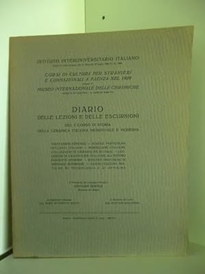 Image du vendeur pour II. Corso di Storia Della Ceramica Italiana Medioevale e Moderna mis en vente par Antiquariat Weber