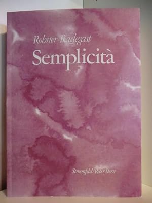 Seller image for Semplicit for sale by Antiquariat Weber