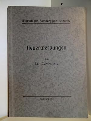 Imagen del vendedor de Museum fr Hamburgische Geschichte. II. Neuerwerbungen a la venta por Antiquariat Weber