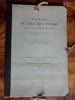 Vorbilder im Stile des Empire für Baukunst, Bildnerei und Malerei