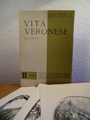 Immagine del venditore per Vita Veronese. Anno III - N. 11 - Rivista Mensile - Novembre 1950 venduto da Antiquariat Weber