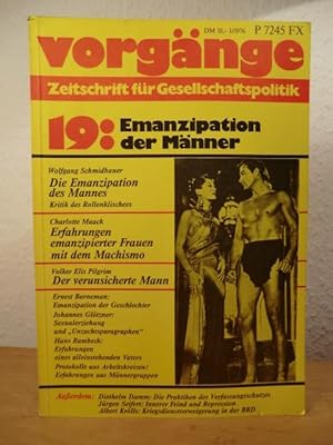 Bild des Verkufers fr Vorgnge. Zeitschrift fr Gesellschaftspolitik. Nr. 19, 15. Jahrgang 1976 (Heft 1). Titel: Emanzipation der Mnner zum Verkauf von Antiquariat Weber