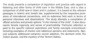 The Oriental Child. Not Born in Wedlock : A Study of the Anthropological Parameters, Religious mo...